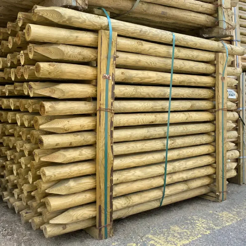 3-4"/75-100mm Peeled Posts