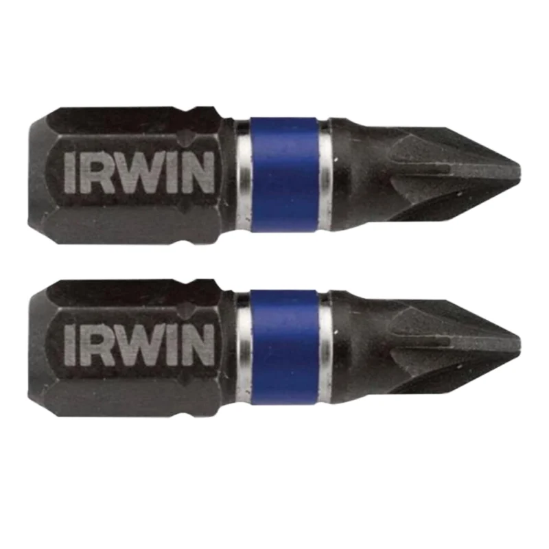 Irwin IW6061411 Impact Pro Performance Screwdriver Bits PZ3 25mm (Pack of 2)